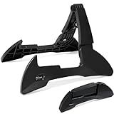 Onmiwod Guitar Stand, Foldable Guitar Stand with Adjustable 2-Width, Sturdy Electric Guitar Stand, Portable Acoustic Guitar Stand Compatible with Guitar, Bass, Ukulele, Banjo, Guitar Accessories Gift