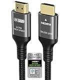 Ubluker 10K 8K 4K HDMI to HDMI Cable 5FT, Certified Ultra High Speed Cord