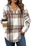 Bofell Women's Long Sleeve Sweatshirt Casual Pollover Hoodie Fall Tops Early Fashion Halloween Sweaters 2026 Trending Clothes Shirts Cowgirl Rodeo Outfits Teacher L