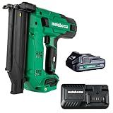 Metabo HPT 18V MultiVolt Compact Cordless Brad Nailer Kit, 18 Gauge Nailer with Power Tool 2.0Ah Lithium Ion Battery, Drives 5/8" to 2" Brad Nails, 700 per Charge, NT1850DG
