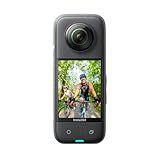 Insta360 X3-360 Action Camera with 5.7K 360 Active HDR Video, 4K Single-Lens Camera, Waterproof, FlowState Stabilization, 2.29" Touchscreen, AI Editing, for Motorcycle, Wintersports and Vlogging