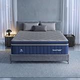 Sweetnight CoolNest Hybrid Queen Size Mattress 14 Inch, Cooling Pillow Top