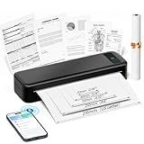 Portable Printers Wireless for Travel, Inkless Thermal Printer, Small Bluetooth Mobile Compact Printer Support 8.5" X 11" US Letter & A4,Compatible with iPhone Phone Laptop for Home Car Office Receipt