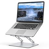 Gogoonike Laptop Stand for Desk, Adjustable Laptop Riser, Metal Foldable Computer Stand Holder Portable Notebook Mount, Ventilated Cooling Cookbook Stand Compatible with 10-15.6” Laptops