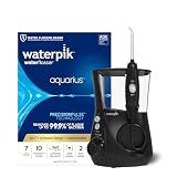 Waterpik Aquarius Countertop Water Flosser with 10 Settings, 7 Tips, Black