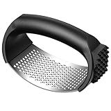 Garlic Press,Stainless Steel Garlic Mincer Crusher,Easy to Use and Clean,Ergonomic Handle,Easy Kitchen Gadget for Effortless Smashing,Kitchen Essentials,Home and Kitchen Utensils Accessories,Cooking