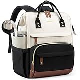 LOVEVOOK Laptop Backpack for Women, 15.6 Inch Work Business Backpacks Purse With Large Capacity, Waterproof Nurse Bag College Bookbag for School, Waterproof Casual Daypack for Travel