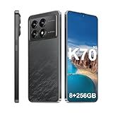 TOLLSEOOP K70 5G Unlocked Cell Phones 2026 Android 13 Unlocked Phones 6.8" HD Screen 8GB+256GB 8-Core Android Phones 6800mAh Battery Standby 24MP+50MP Camera 5G Dual SIM Unlocked Smartphones(Black)