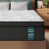 Sleepmax Firm Queen Mattress 14 Inch - Deep Sleep Hybrid Mattress Pain Relief for Back Side Sleepers - No Sagging Bed in a Box Extra Support - Fiberglass-Free, CertiPUR-US Certified, 365-Night Trial