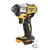 DEWALT 20V MAX XR Impact Driver, 1/4 Inch High Torque Brushless 3 Speed Premium Cordless with LED Light, Extended Runtime, Tool Only (DCF845B)