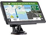 GWURXT 7 Inch GPS Navigator for Car Truck RV, Voice Guidance, Speed Alerts, Custom Routing, HD Touchscreen, 2026 Latest Map with Free Lifetime Updates