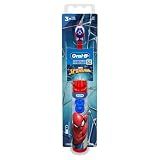 Oral-B Kid's Battery Toothbrush Featuring Marvel's Spiderman, Soft Bristles, for Kids 3+