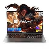KAIGERR 16.0-inch Gaming Laptop, 16GB DDR4 512GB SSD Laptop Computer, Windows 11 Laptop with 12th Quad-Core Processor(Up to 3.6GHz), 1920P FHD Display, WiFi 6, USB3.2, Type_C