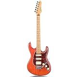 Grote Electric Solid Body Guitar Modern-GST For Beginners (Coma Red)