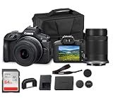 Canon EOS R50 Mirrorless Camera with 18-45mm & 55-210mm Double Lens Bundle