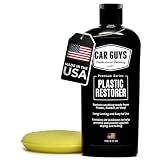 CarGuys Plastic Restorer | Bring Plastic, Rubber, and Vinyl Back to Life! | User-Friendly Trim Restorer | Safe Auto Detailing Supplies | 8 Oz Kit with Foam Applicator