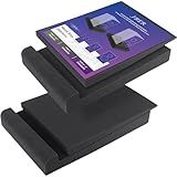 JBER 2 Pack Acoustic Isolation Pads, Studio Monitor Speaker Isolation Foam Pads, High Density Acoustic Foam Suitable for 3-4.5 Inch Speakers for Sound Improvement Prevent Vibrations (8 * 6.3 * 1.4")