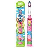 Firefly Ready Go Brush, Peppa Pig, Light Up Timer Toothbrush, Premium Soft Bristles, 1 Minute Timer, Less Mess Suction Cup, Battery Included, Easy Storage, for Ages 3+, 1 Count