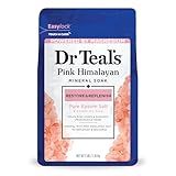 Dr Teal's Epsom Salt Magnesium Soak, Restore & Replenish with Pink Himalayan Salt, 3 lbs