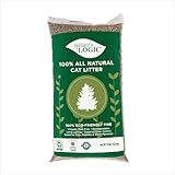 Nature's Logic 100% Natural Pine Pellet Cat Litter - 100% Ponderosa Pine, Dust-Free, Unscented, Biodegradable - Safe for Cats, Kittens, Reptiles & Small Pets - Highly Absorbent - 24 lb Bag