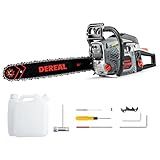 Gas Chainsaws 20 Inch 62CC Gas Powered Chainsaw 3.4HP 2 Stroke Engine Gas Power Chain Saw for Cutting Wood Outdoor Garden Farm Home