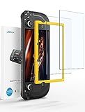 JSAUX 2-Pack Screen Protector for Steam Deck, Ultra HD Glass Protector 9H Hardness Easy to Install with Guiding Frame Scratch Resistant Tempered Glass for Steam Deck OLED, Come with Toolkits