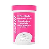 Almay Oil-Free Micellar Eye Makeup Remover Pads, 120 Count