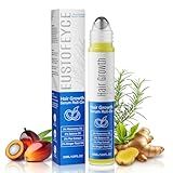 Hair Growth Serum Roll On with 3% Rosemary,3% Batana Oil,2% Pea Extract,2% Ginger Root Oil,Stronger Root,stimulate follicle,Hair Thicker,Hair Loss Treatment,Hair Growth Serum(30ML/1.01FL.OZ)