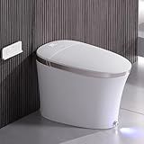 EPLO Smart Toilet with Bidet Built In, Luxury Bidet with Heated Seat ADA Comfort Height & Foam Dispenser, Elongated Japanese Toilet with Automatic Flush, Dryer, Night Light, TEMP Display - iX7 MT