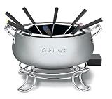Cuisinart Electric Fondue Set, Nonstick Interior, 3-Quart Pot & 8 Forks