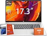 HP Business Touchscreen Laptop 17 inch, AMD Ryzen 5 7430U, 64 GB RAM, 2 TB SSD, 17.3" HD+ Anti-glare, Wi-Fi 6, Copilot-AI, USB Hub, 128GB USB, Office Pro Lifetime License, Windows11 Pro, w/Accessories