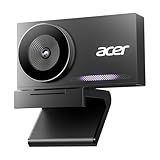 Acer 4K Webcam for PC/Mac with All-Metal Unibody Sculpted, Sony 1/2" Sensor, PDAF, 2 Noise Reduction Mics, Privacy Cover, Lightweight, Fast Cooling, Streaming Camera for Live Meeting Commerce Gaming