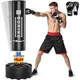 XDDIAS 67"/70'' Freestanding Punching Bag, Heavy Boxing Bag with Boxing Gloves, Adult/Men Stand Kickboxing Bag for MMA Martial Arts Boxing Traning