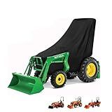 NITIIKA Tractor Cover Waterproof Heavy Duty Lawn Tractor Covers, Cover for Compact Utility Tractor Cowling with Buckle, Compatible with Kubota, John Deere, Bobcat, Mahindra (Black, Full Size)