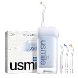 usmile C10 Portable Water Flosser for Travel, 95-Day Battery, IPX7, Blue