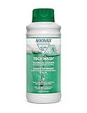 Nikwax Tech Wash 34 fl. oz Tech Wash Technical Cleaner for Jackets and Outerwear, Restores Waterproofing in Rain, Ski, and Snow Gear, Safe for Gore-Tex and DWR