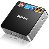 GEEKOM Air12 Mini PC for Business & WFH (2026), Intel 7505 (Up to 3.5GHz), 8GB RAM (Dual-Slot Upgradeable), 256GB M.2 SSD, 8K & Triple 4K Display, 3-Year Warranty, Windows 11 Pro Desktop Computer