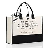 Craftique Retirement Gift for Woman, Unique Funny Retired Cornered Tote Bag