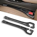 Zoiydals 2-Pack Car Seat Gap Filler, No-Drop Seat Side Gap Seam Filler Organizer with Phone Holder, Universal Fit to Fill The Gap Between Seat and Console for Car, SUV, Truck&Sedan