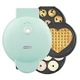 Dash MultiMaker® Treat Maker System - Make Mini Donuts, Cupcakes & Heart-Shaped Waffles - Interchangeable Plate Design - dishwasher safe Parts for Easy Cleanup - Aqua