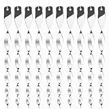 Hausse 10 Pack Bird Deterrents for Outside, Bird Repellent Hanging Silver Plastic Reflectors Scare Rods, Garden Decorative Reflective Scare Birds Away, Like Woodpeckers, Pigeons and Geese