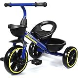 KRIDDO Toddler Tricycle for Toddlers Age 2-5, Tool-Free Trike