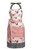 Alex Virtue Lovely Flower Pattern Retro Aprons With Large Pockets for Women Girls Cooking Kitchen Bakery Mother's Gift (Lovely Chicken)