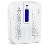 ATKMAYI Rechargeable Small Dehumidifier for Bathroom, Detachable Hanging Dehumidifier for Bedroom, Gun Safe, Closet, Portable Moisture Absorbers with Dual-Sided Suction, Visual Color Indicator Window