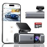 galphi 4K Dash Cam Front, 5GHz WiFi, 32GB Card Included, Mini Dashcam