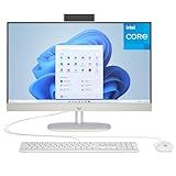 HP 24 Touchscreen All-in-One Desktop Computer for Home School and Office, 8GB DDR4 RAM, 256GB PCIe SSD, Intel Processor, 23.8" FHD, WiFi 6, Bluetooth 5.3, Business AIO, Windows 11 Home, White