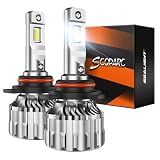 SEALIGHT 9012 LED Bulbs, 70000LM 6500K Cool White Bulbs, IP68 Waterproof, 9012 Bulbs with 15000RPM Cooling Fan, 70,000HRS+ Lifespan, 1:1 Size Plug N Play, Pack of 2