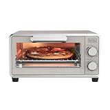 BLACK+DECKER Crisp N Bake 4-Slice Air Fry Toaster Oven, Knob Control