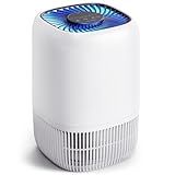 Air Purifiers for Home with H13 Quiet HEPA Filter Up to 1076 Ft² for Pet Hair, Odors, Pollen, Smoke, Compact Air Cleaner with 3 Speeds, Timer, Aroma Quiet 360°Intake Filter, White