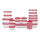 Rubbermaid EasyStore Containers, 44-Piece Set, Food Storage Containers with Lids